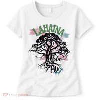 Retro Lahaina Strong Love Maui Support Hawaii Trees Women's T-Shirt thumb 0