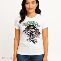 Retro Lahaina Strong Love Maui Support Hawaii Trees Women's T-Shirt thumb 4
