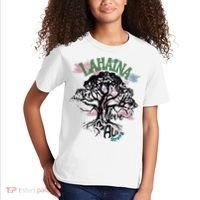 Retro Lahaina Strong Love Maui Support Hawaii Trees Kids T-Shirt thumb 2
