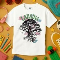 Retro Lahaina Strong Love Maui Support Hawaii Trees Kids T-Shirt thumb 3