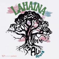 Retro Lahaina Strong Love Maui Support Hawaii Trees Kids T-Shirt thumb 4