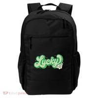 Retro Lucky St Patricks Day Irish Clover Backpack thumb 0