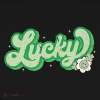 Retro Lucky St Patricks Day Irish Clover Pajama Set thumb 2