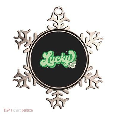 Retro Lucky St Patricks Day Irish Clover Ornament