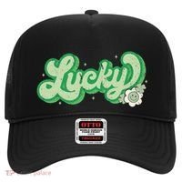 Retro Lucky St Patricks Day Irish Clover Hat thumb 0