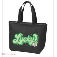 Retro Lucky St Patricks Day Irish Clover Tote Bag thumb 3