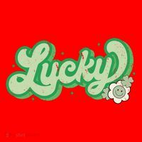 Retro Lucky St Patricks Day Irish Clover Santa Hat thumb 1
