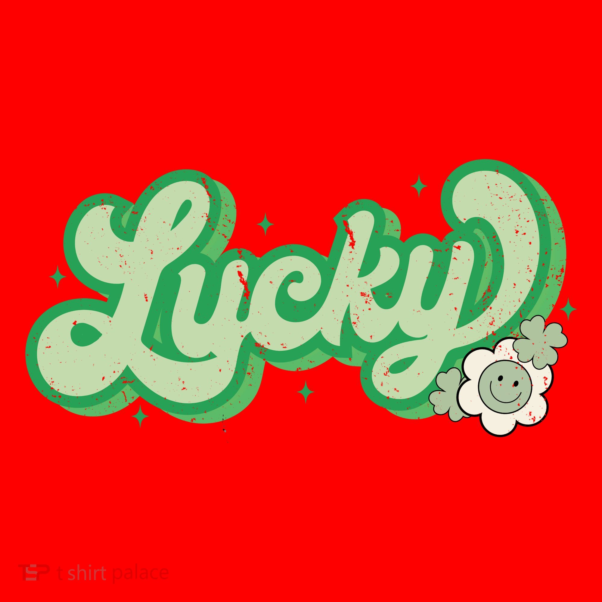 Retro Lucky St Patricks Day Irish Clover Santa Hat