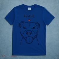 Rescue Love Smiling Pit Bull Pittie Pitbull Mom Dog Lover Great Gift T-Shirt thumb 5