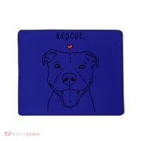 Rescue Love Smiling Pit Bull Pittie Pitbull Mom Dog Lover Great Gift Mousepad thumb 0