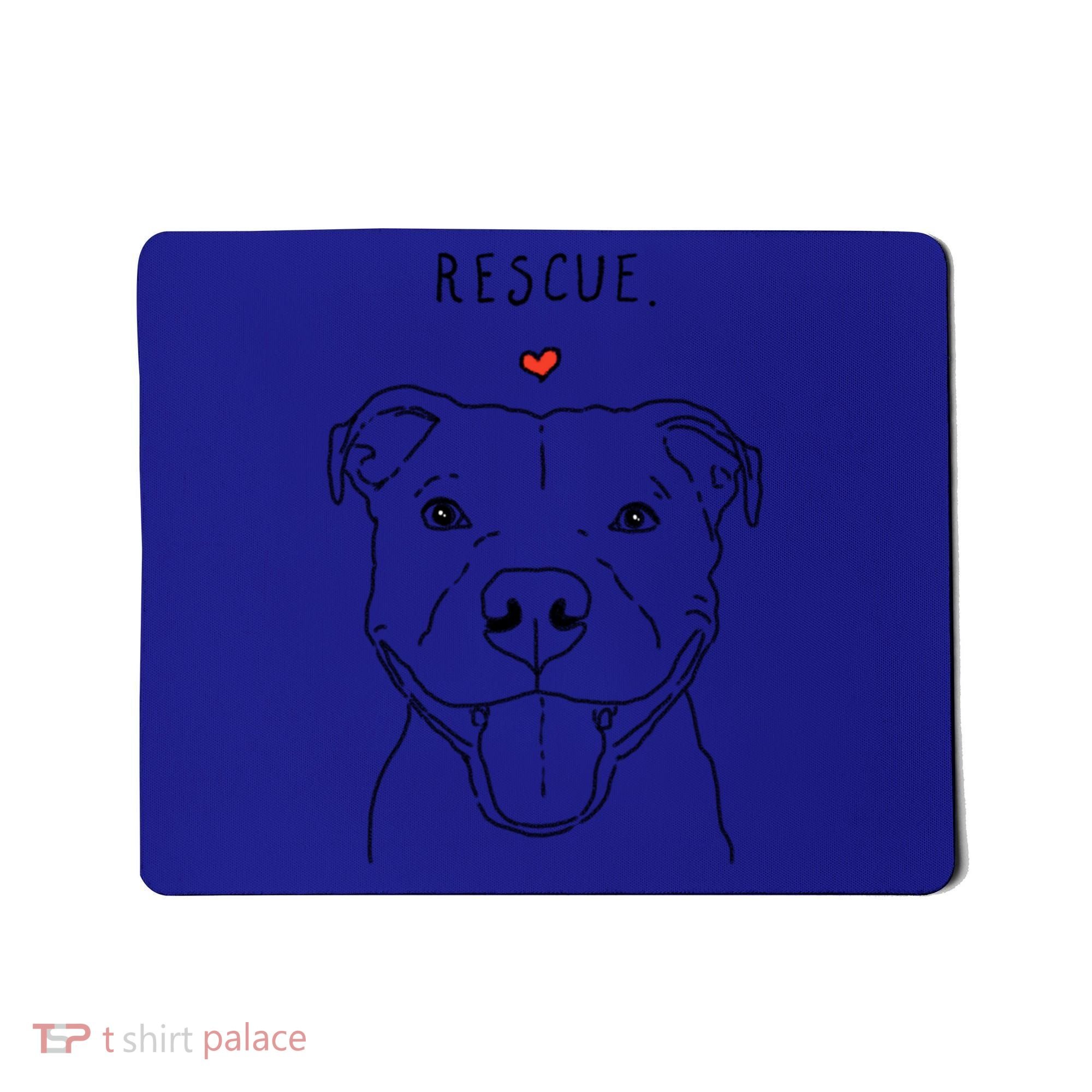 Rescue Love Smiling Pit Bull Pittie Pitbull Mom Dog Lover Great Gift Mousepad