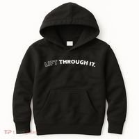 Retro Lift Through It Gift Kids Hoodie thumb 0