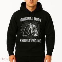 Rebuilt Lung Transplant Survivor Lung Transplant Recovery Hoodie thumb 2
