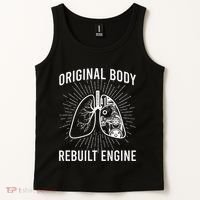 Rebuilt Lung Transplant Survivor Lung Transplant Recovery Tank Top thumb 2