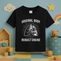 Rebuilt Lung Transplant Survivor Lung Transplant Recovery Toddler T-Shirt thumb 3