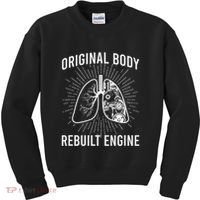 Rebuilt Lung Transplant Survivor Lung Transplant Recovery Kids Sweatshirt thumb 0