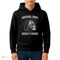 Rebuilt Lung Transplant Survivor Lung Transplant Recovery Kids Hoodie thumb 4