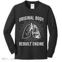 Rebuilt Lung Transplant Survivor Lung Transplant Recovery Kids Long Sleeve Shirt thumb 0