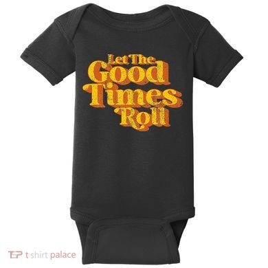 Retro Let The Good Times Roll Baby Bodysuit