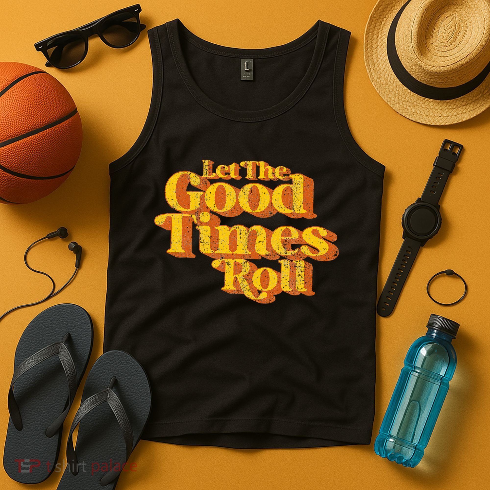 Retro Let The Good Times Roll Tank Top