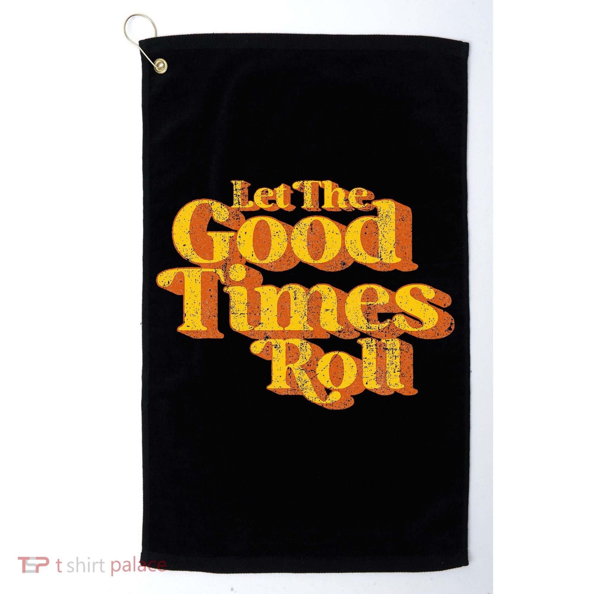 Retro Let The Good Times Roll Golf Towel