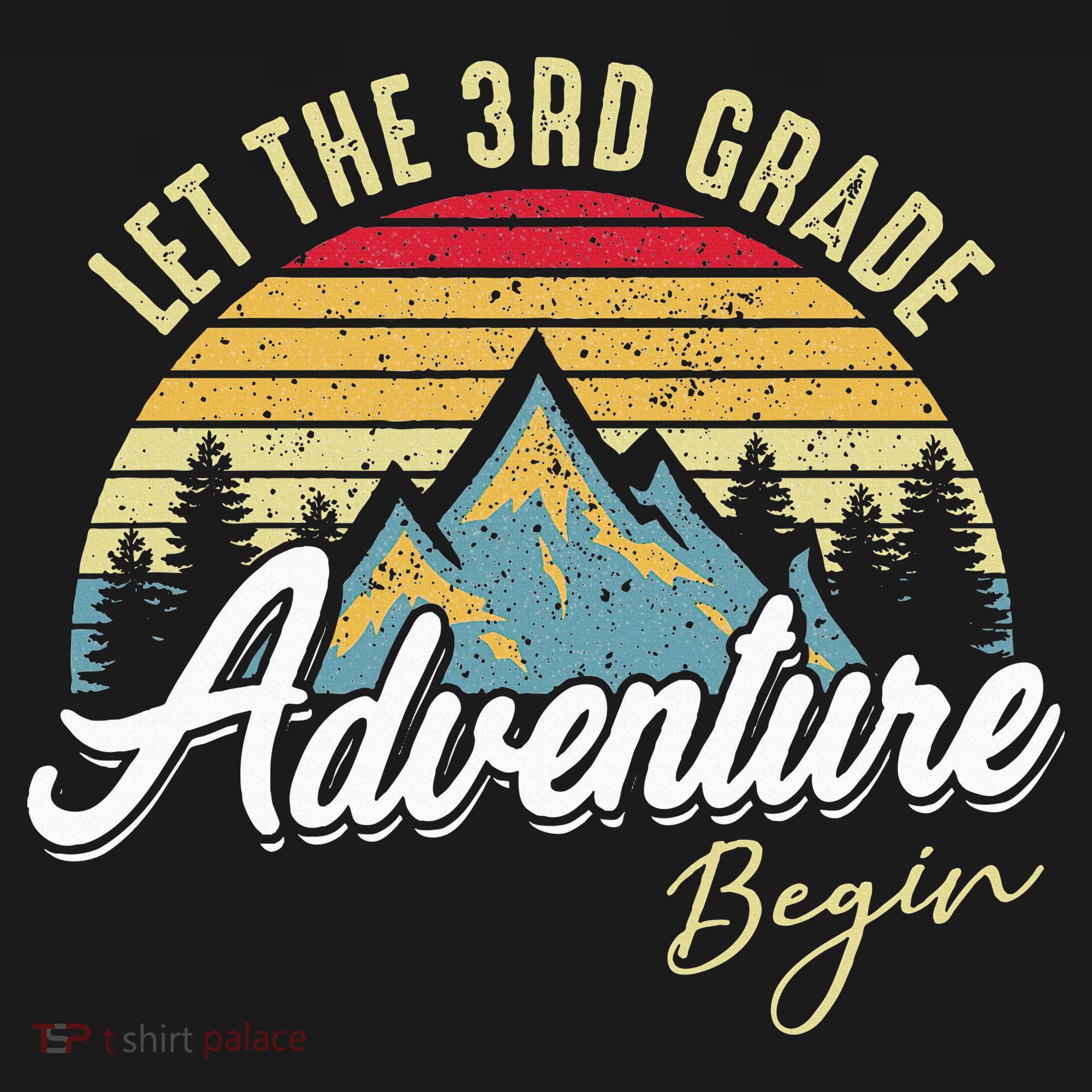 Retro Let the 3rd Grade Adventure Begin Fourth Grade Teacher Doggie Tank