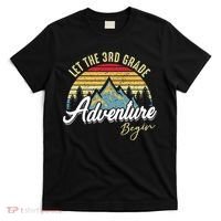 Retro Let the 3rd Grade Adventure Begin Fourth Grade Teacher T-Shirt thumb 0