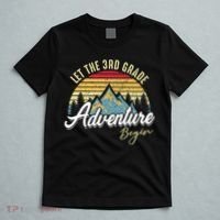 Retro Let the 3rd Grade Adventure Begin Fourth Grade Teacher T-Shirt thumb 5