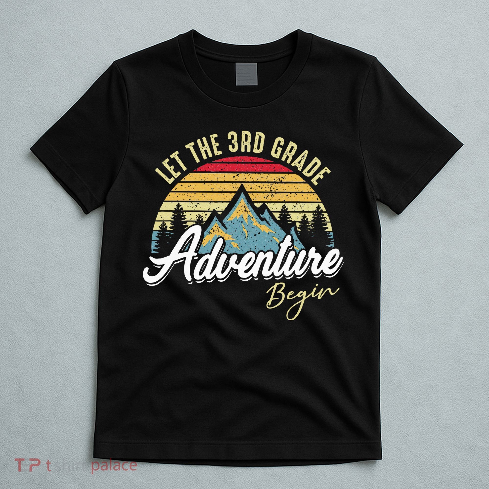 Retro Let the 3rd Grade Adventure Begin Fourth Grade Teacher T-Shirt