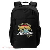 Retro Let the 3rd Grade Adventure Begin Fourth Grade Teacher Backpack thumb 0