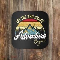 Retro Let the 3rd Grade Adventure Begin Fourth Grade Teacher Coaster thumb 0