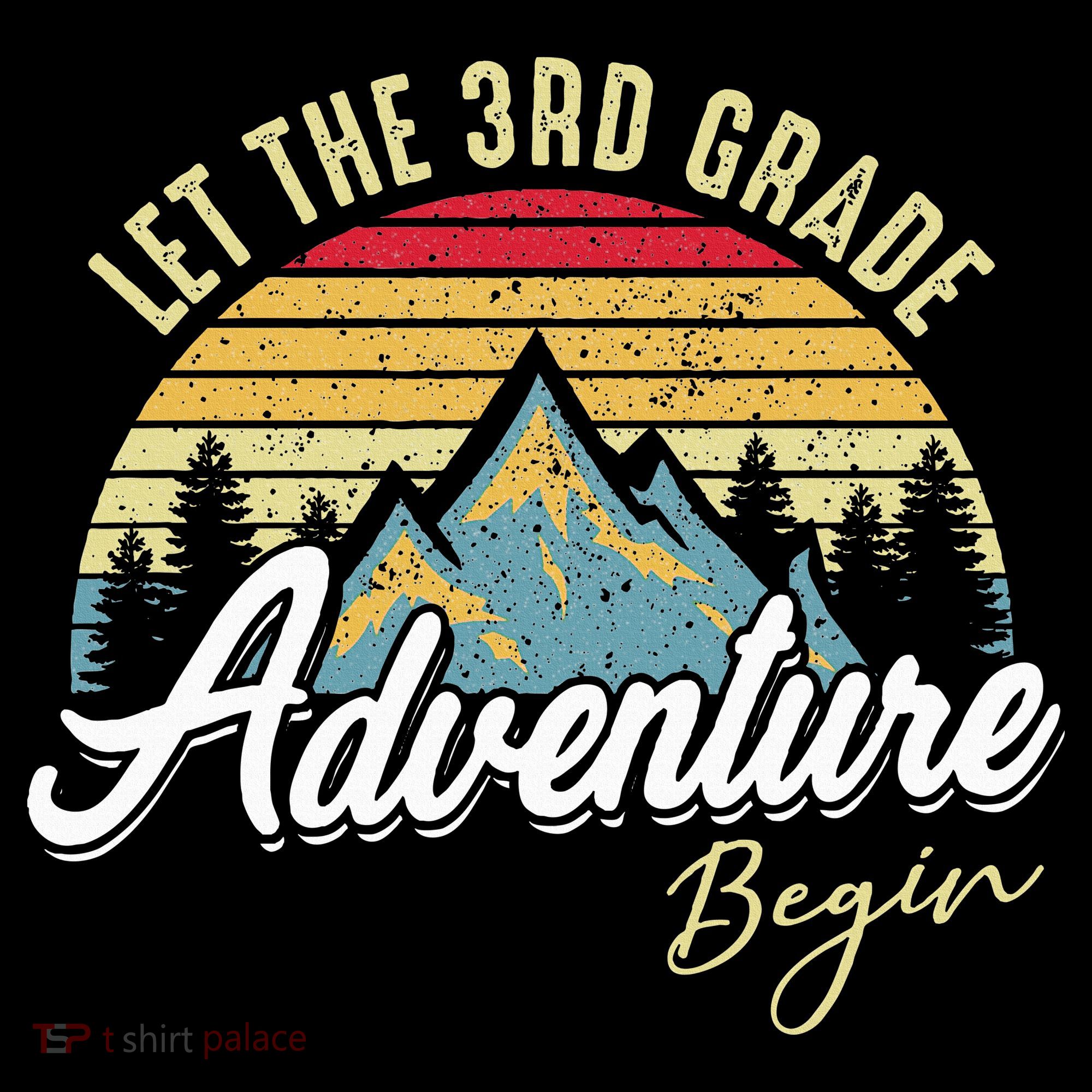 Retro Let the 3rd Grade Adventure Begin Fourth Grade Teacher Women's Hoodie