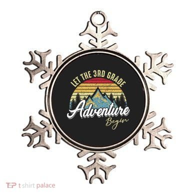 Retro Let the 3rd Grade Adventure Begin Fourth Grade Teacher Ornament