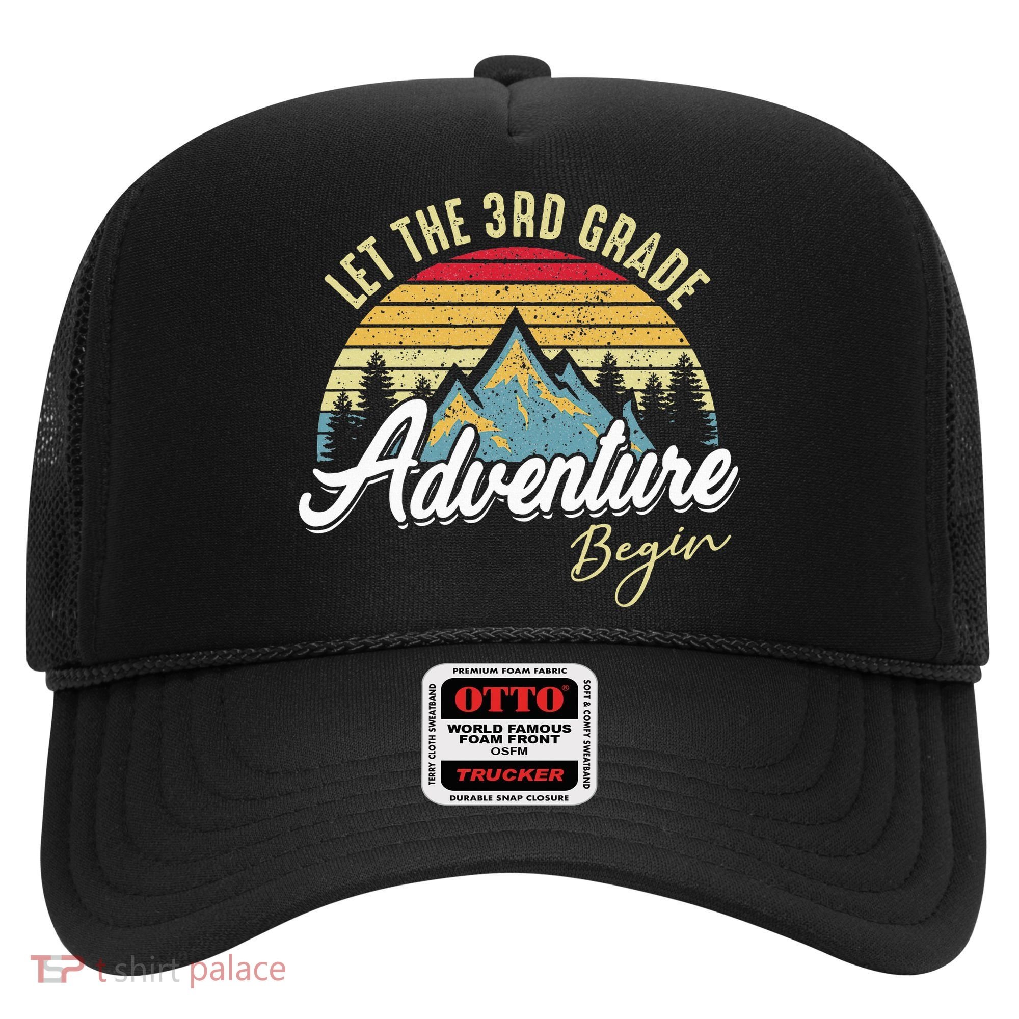Retro Let the 3rd Grade Adventure Begin Fourth Grade Teacher Hat