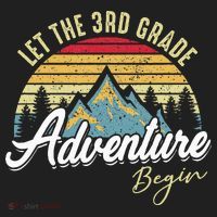 Retro Let the 3rd Grade Adventure Begin Fourth Grade Teacher Golf Towel thumb 3