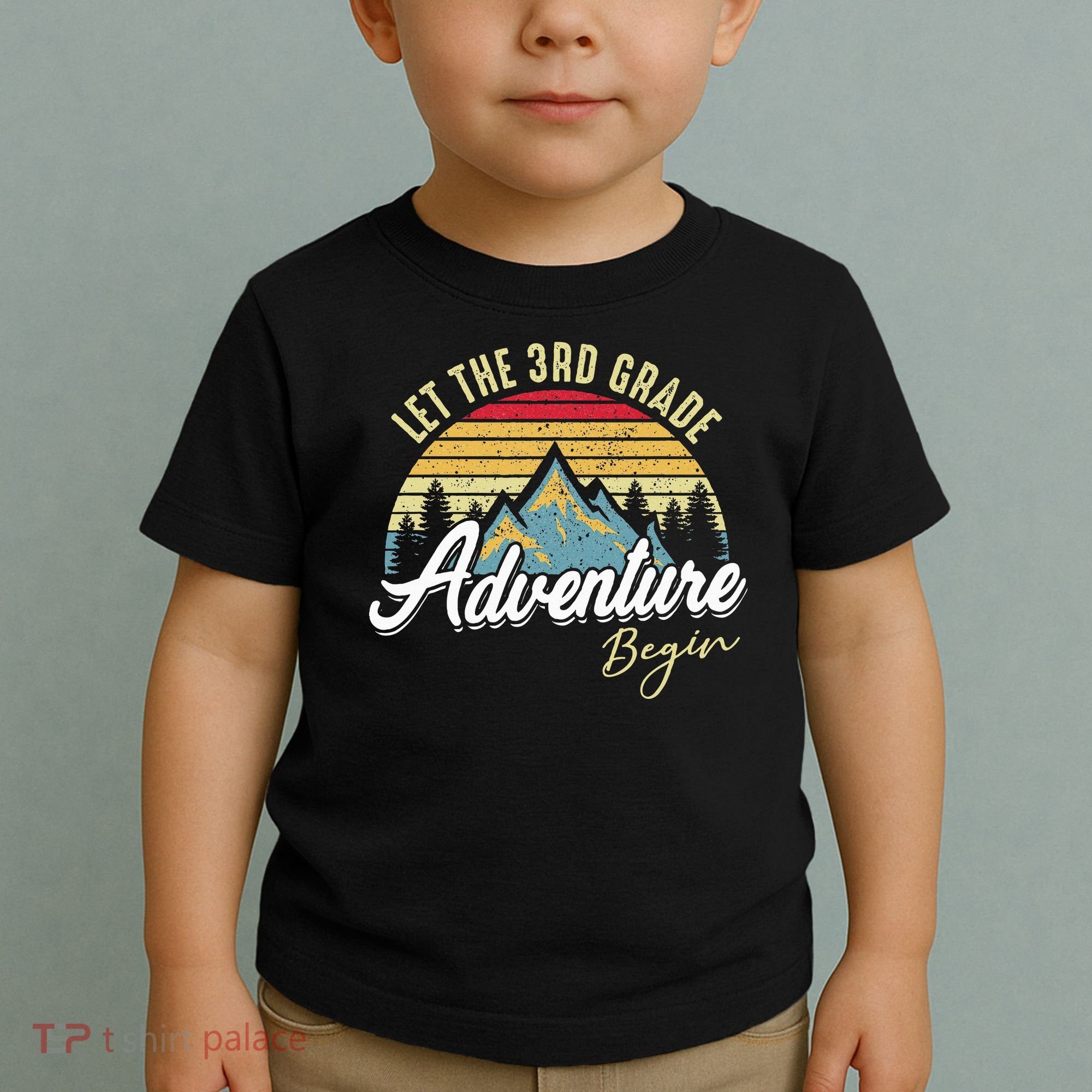Retro Let the 3rd Grade Adventure Begin Fourth Grade Teacher Toddler T-Shirt