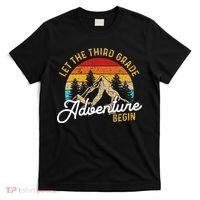 Retro Let the Third Grade Adventure Begin Teachers Students T-Shirt thumb 0