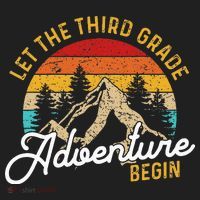 Retro Let the Third Grade Adventure Begin Teachers Students Beanie thumb 2