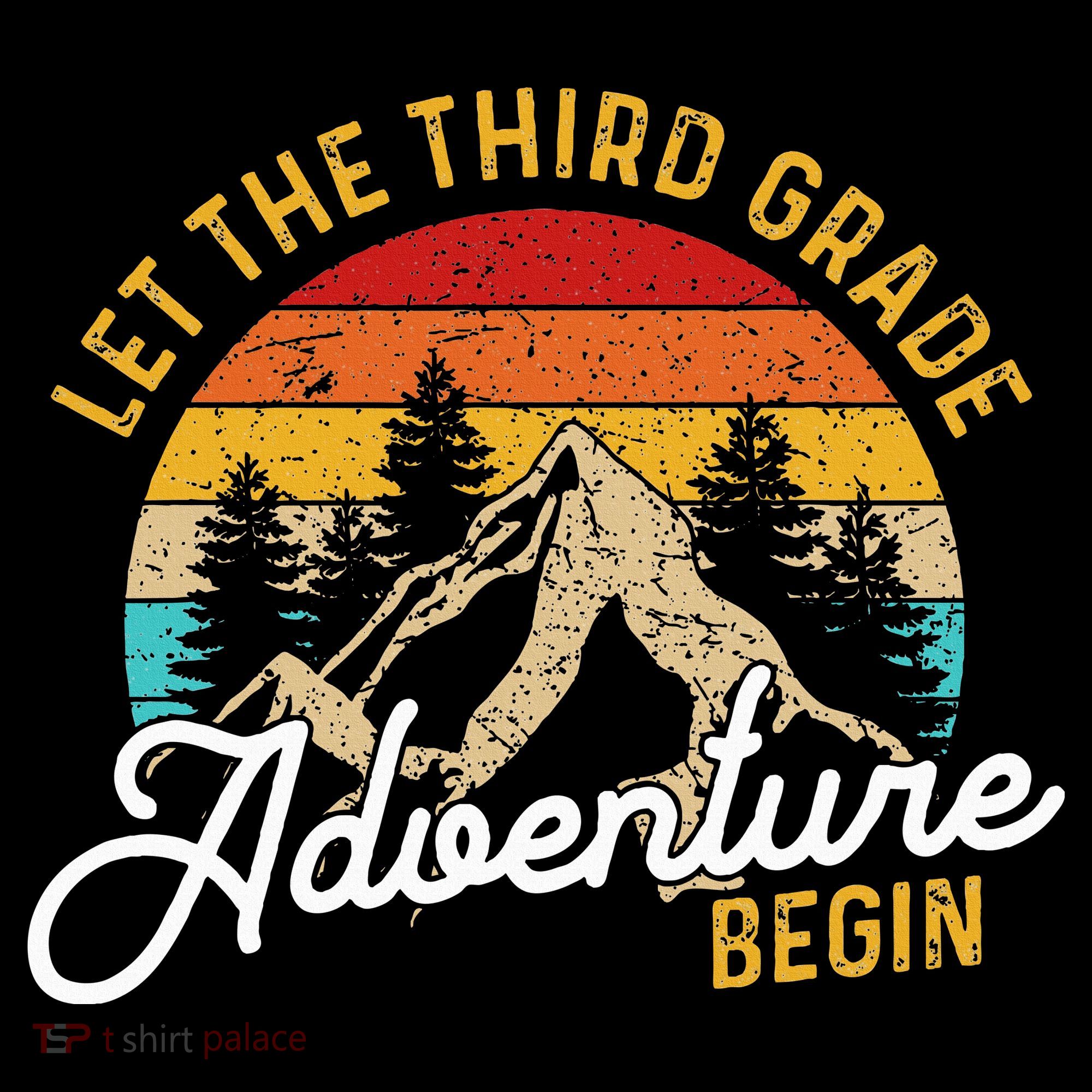 Retro Let the Third Grade Adventure Begin Teachers Students Mousepad
