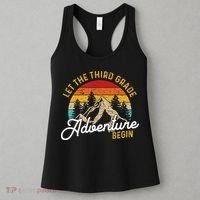 Retro Let the Third Grade Adventure Begin Teachers Students Women's Tank Top thumb 3