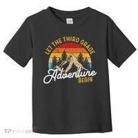 Retro Let the Third Grade Adventure Begin Teachers Students Toddler T-Shirt thumb 0