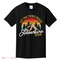 Retro Let the Third Grade Adventure Begin Teachers Students Kids T-Shirt thumb 0