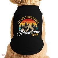 Retro Let The Third Grade Adventure Begin Teachers Students Doggie Tank thumb 0