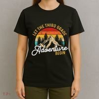 Retro Let The Third Grade Adventure Begin Teachers Students T-Shirt thumb 4