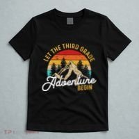 Retro Let The Third Grade Adventure Begin Teachers Students T-Shirt thumb 5