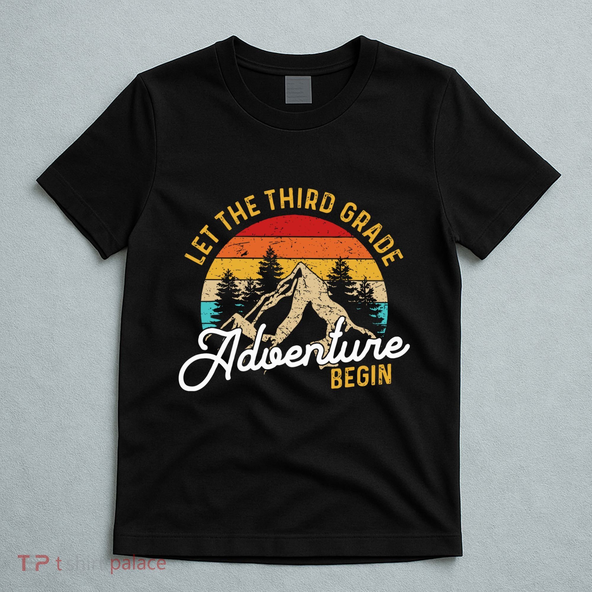 Retro Let The Third Grade Adventure Begin Teachers Students T-Shirt
