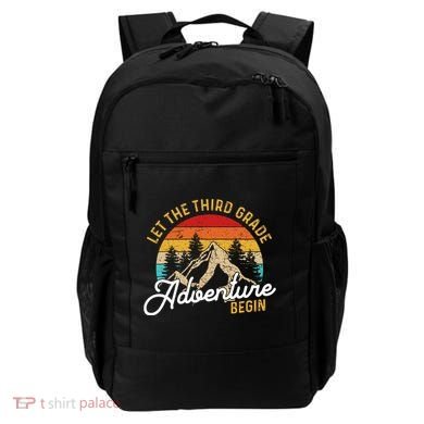 Retro Let The Third Grade Adventure Begin Teachers Students Backpack