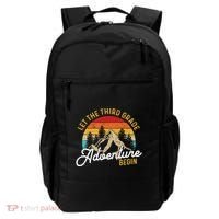 Retro Let The Third Grade Adventure Begin Teachers Students Backpack thumb 0