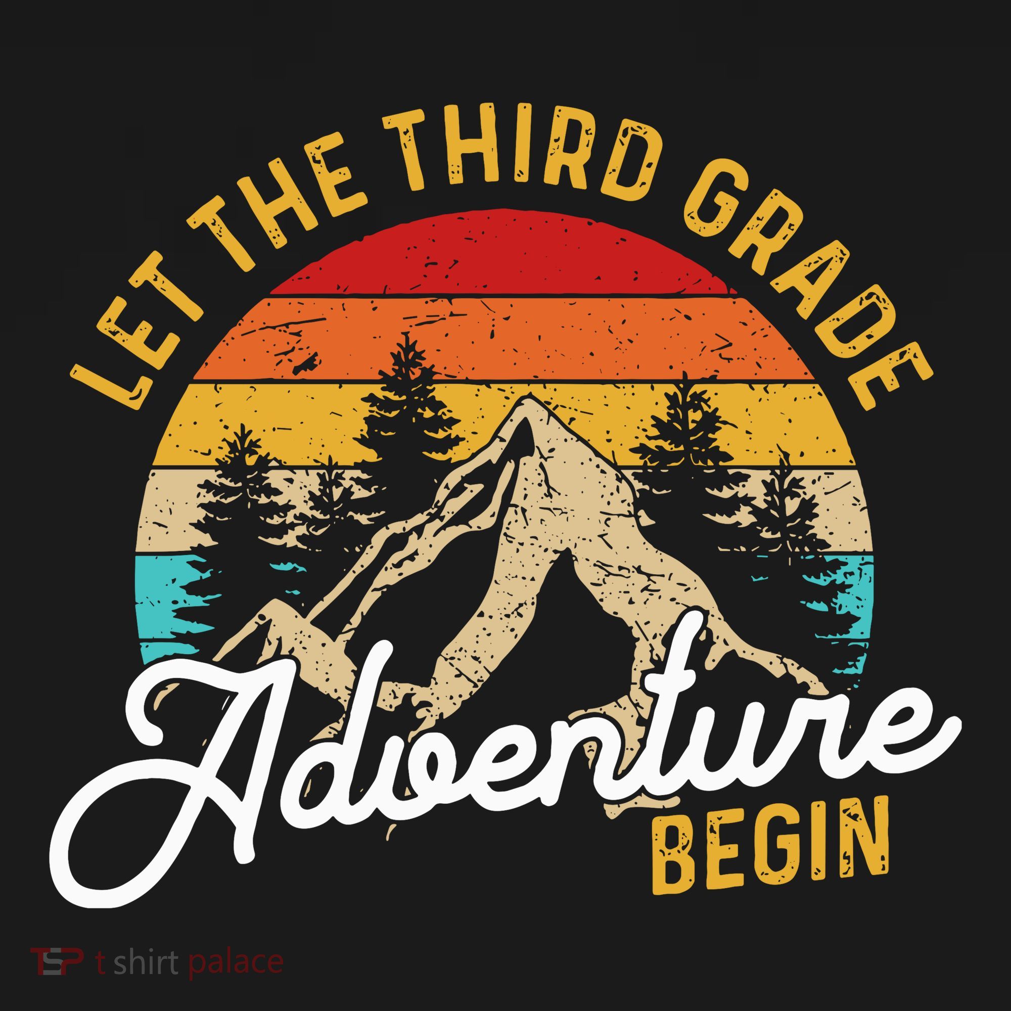 Retro Let The Third Grade Adventure Begin Teachers Students Polo