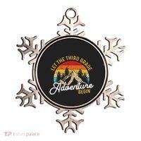 Retro Let The Third Grade Adventure Begin Teachers Students Ornament thumb 0